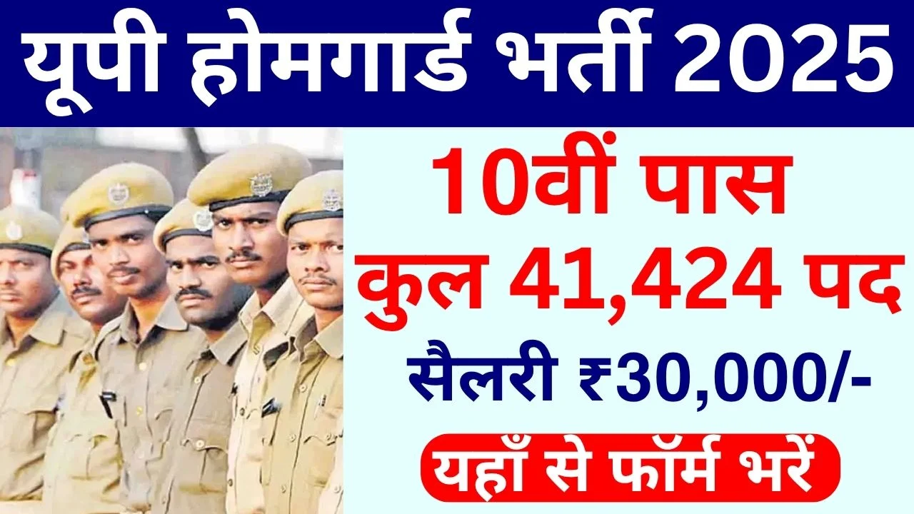 UP Police Home Guard Recruitment 2025